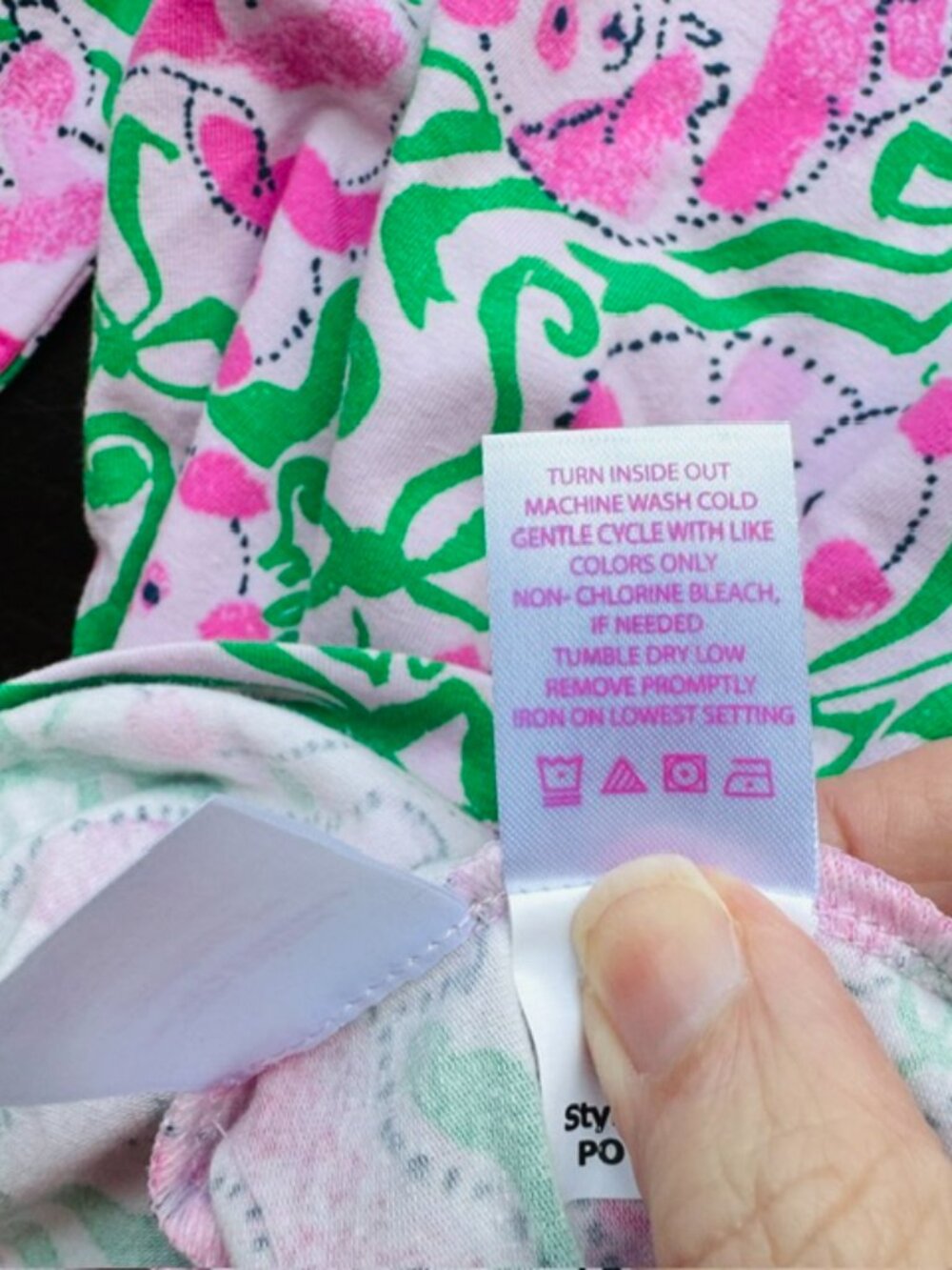 NWT Lilly Pulitzer Girls Sammy Pajama Set Pink Quartz Panda N Bows Size 6 $58 - Picture 6 of 6